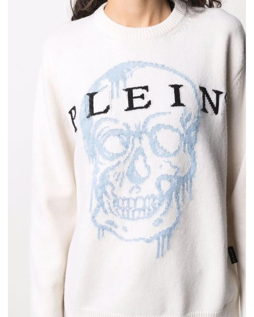 Philipp Plein Multicolor Skull-Intarsia Jumper