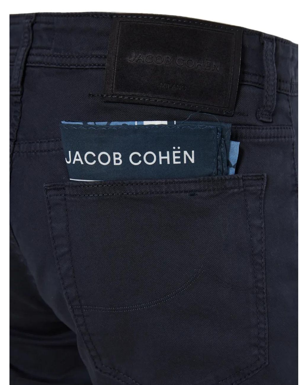 Jacob Cohen Blue Bard Logo-Patch Trousers for men