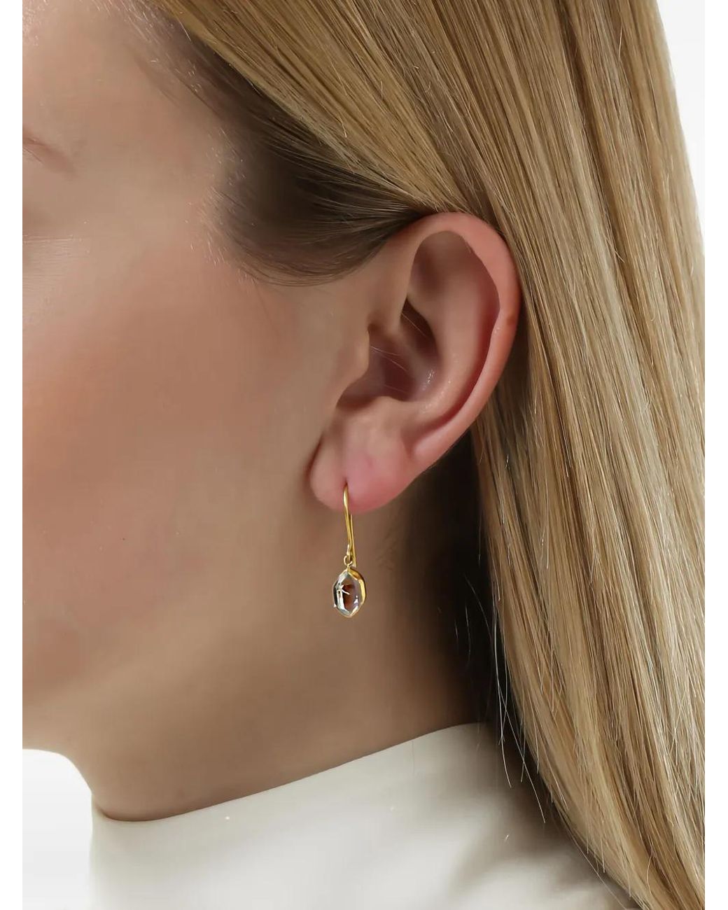 Orecchini Herkimer di Pippa Small in Brown
