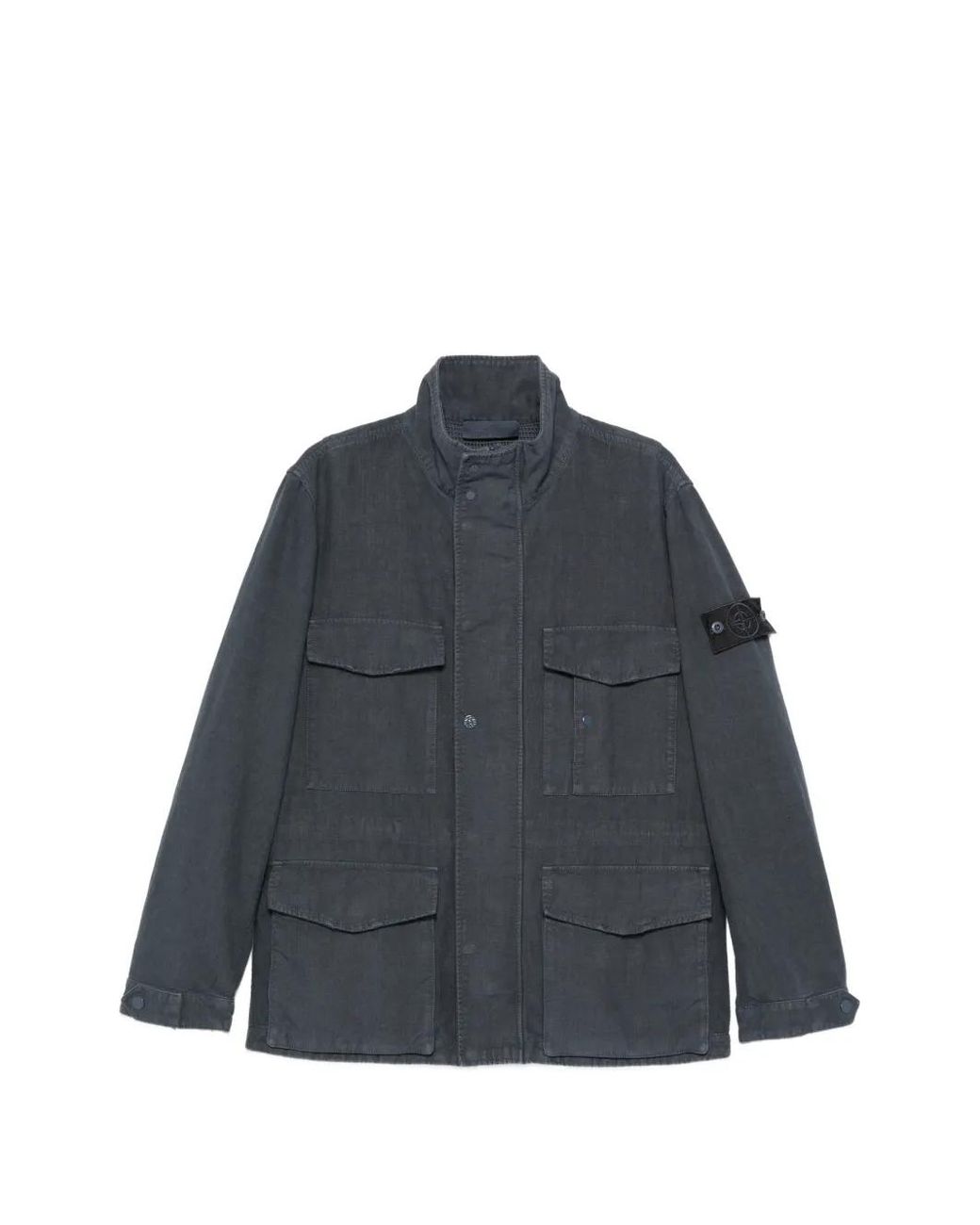 Stone Island Blue Compass-Badge Jacket for men