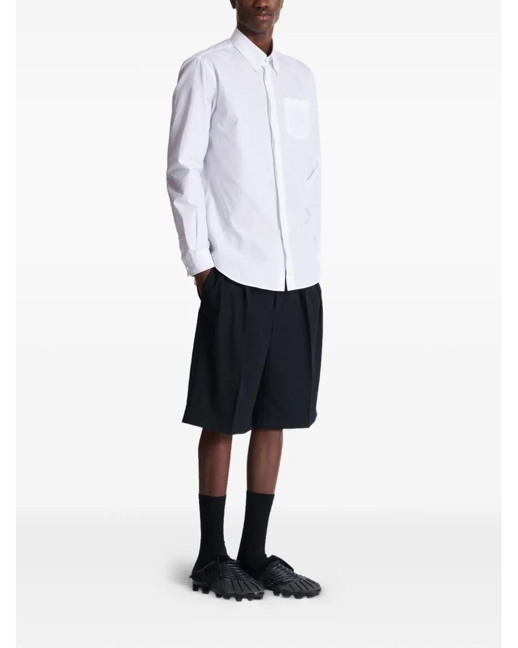 Balmain White Cotton Shirt for men