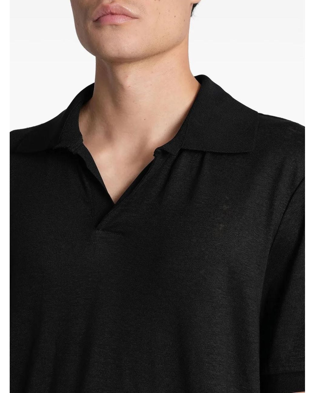 Giorgio Armani Black Short-Sleeve T-Shirt for men