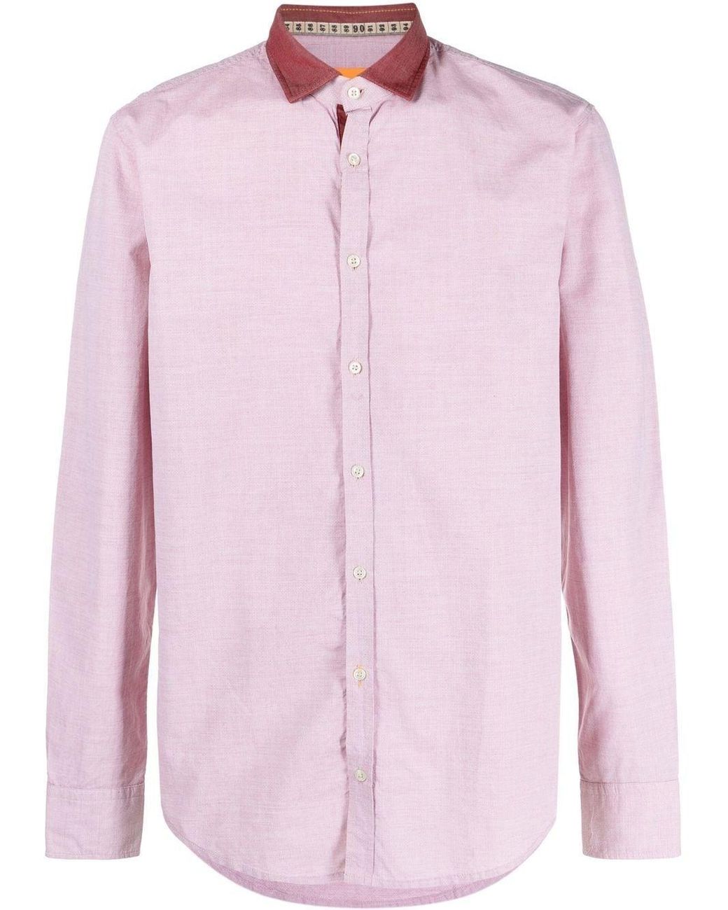 BOSS by HUGO BOSS Hemd mit Kontrastkragen in Pink für Herren | Lyst AT