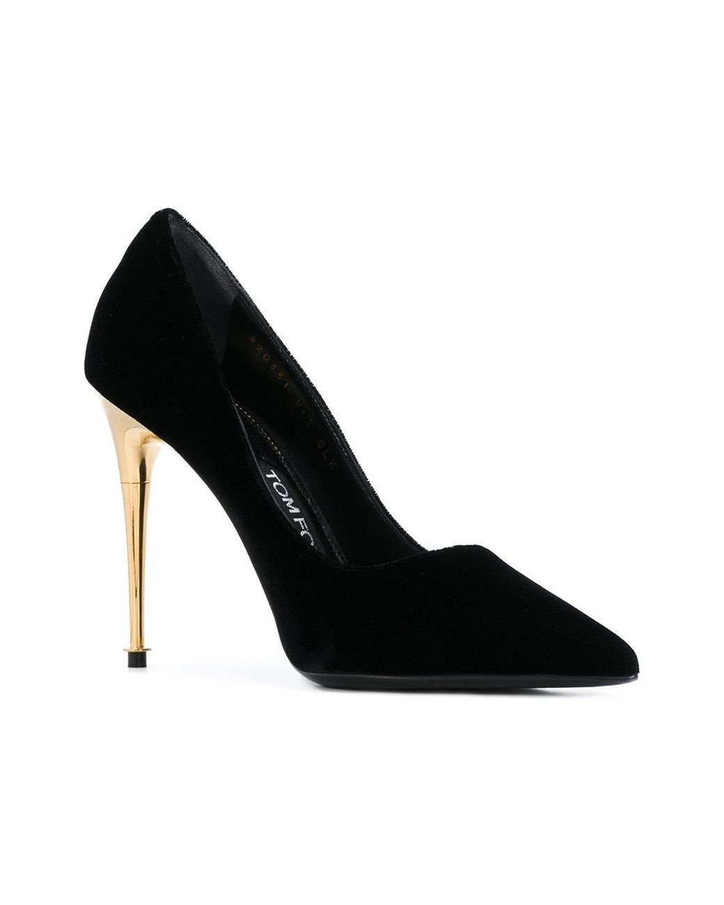 Yves Saint Laurent Black and Gold Heels | creamnewburghnew