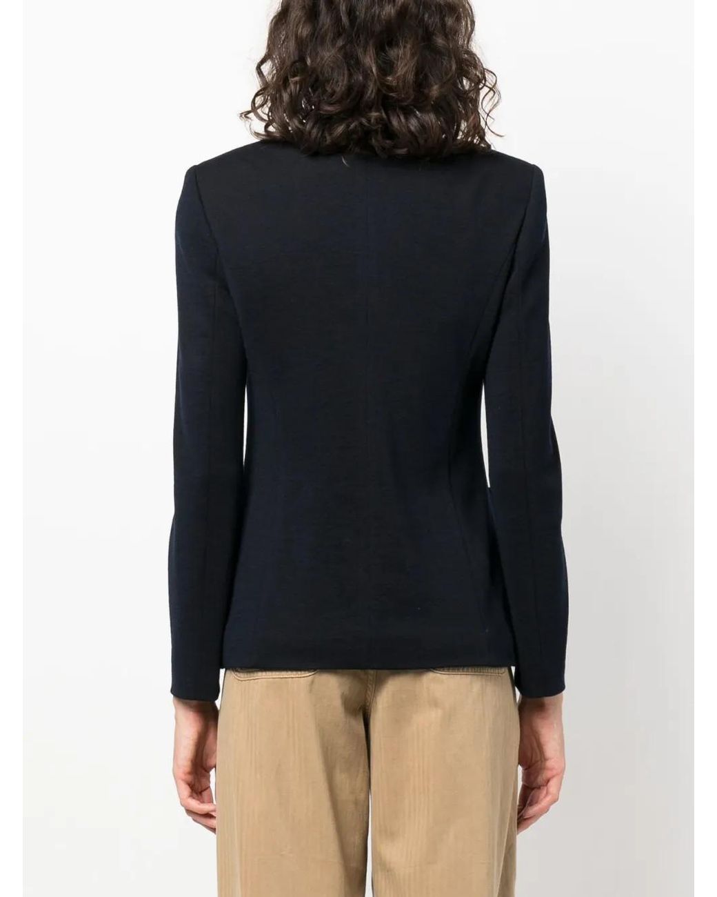 Seventy Black Single-Breasted Blazer