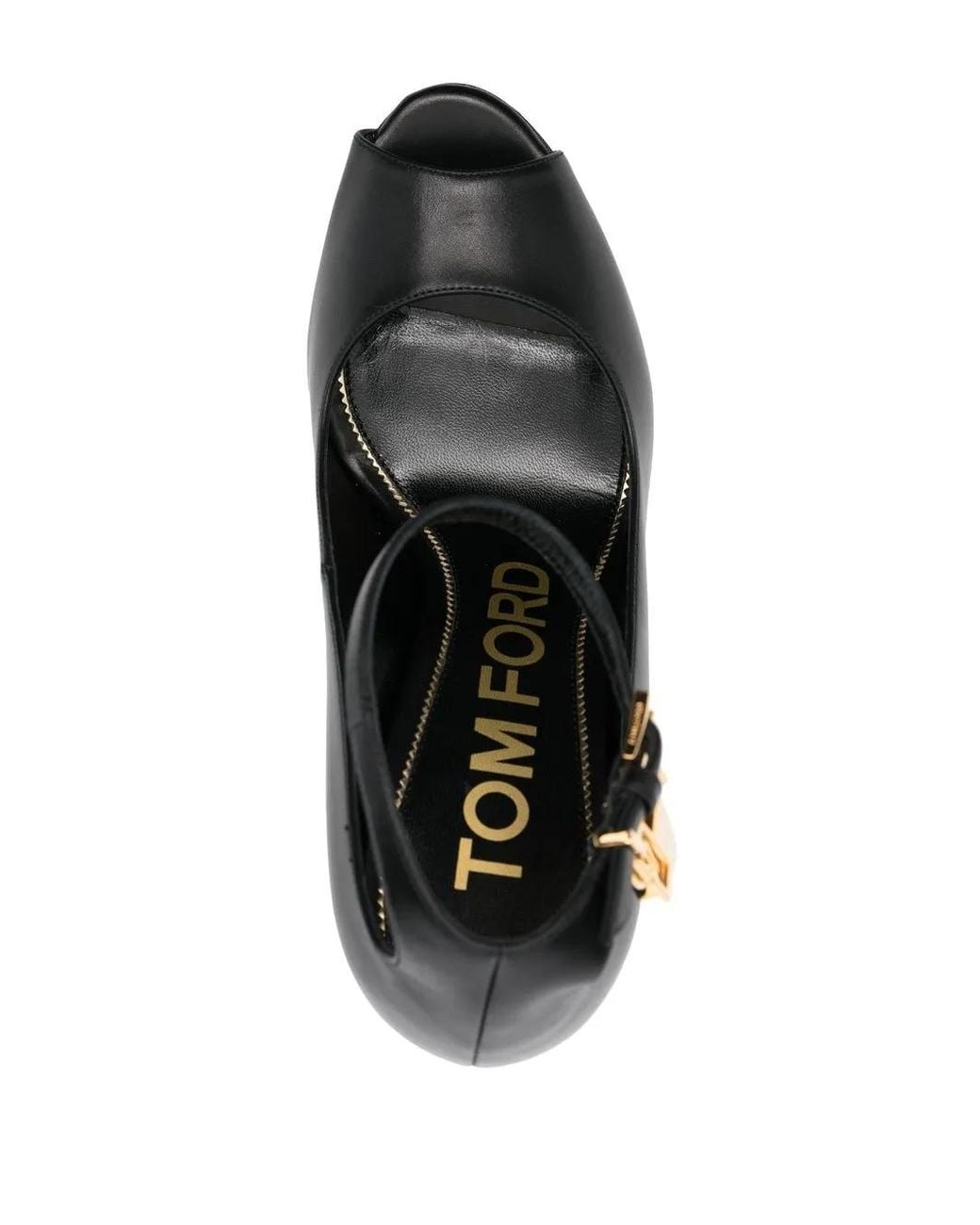 Tom Ford Black Platform Sandals