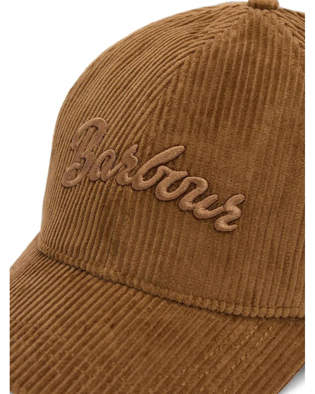 Barbour Brown Ivybridge Corduroy Logo-Embroidered Cap