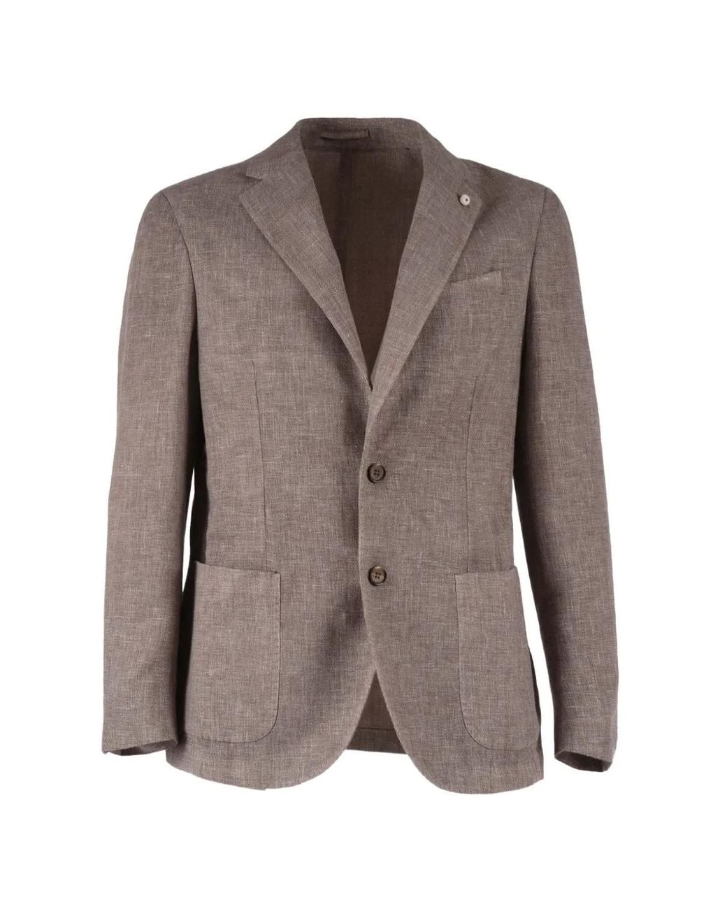 Brando Brown Drop Two-Button Blazer for men
