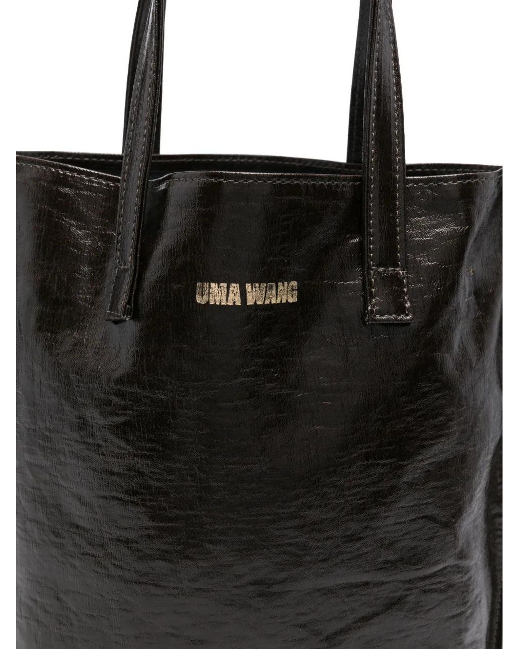 Uma Wang Black Medium Case Tote Bag