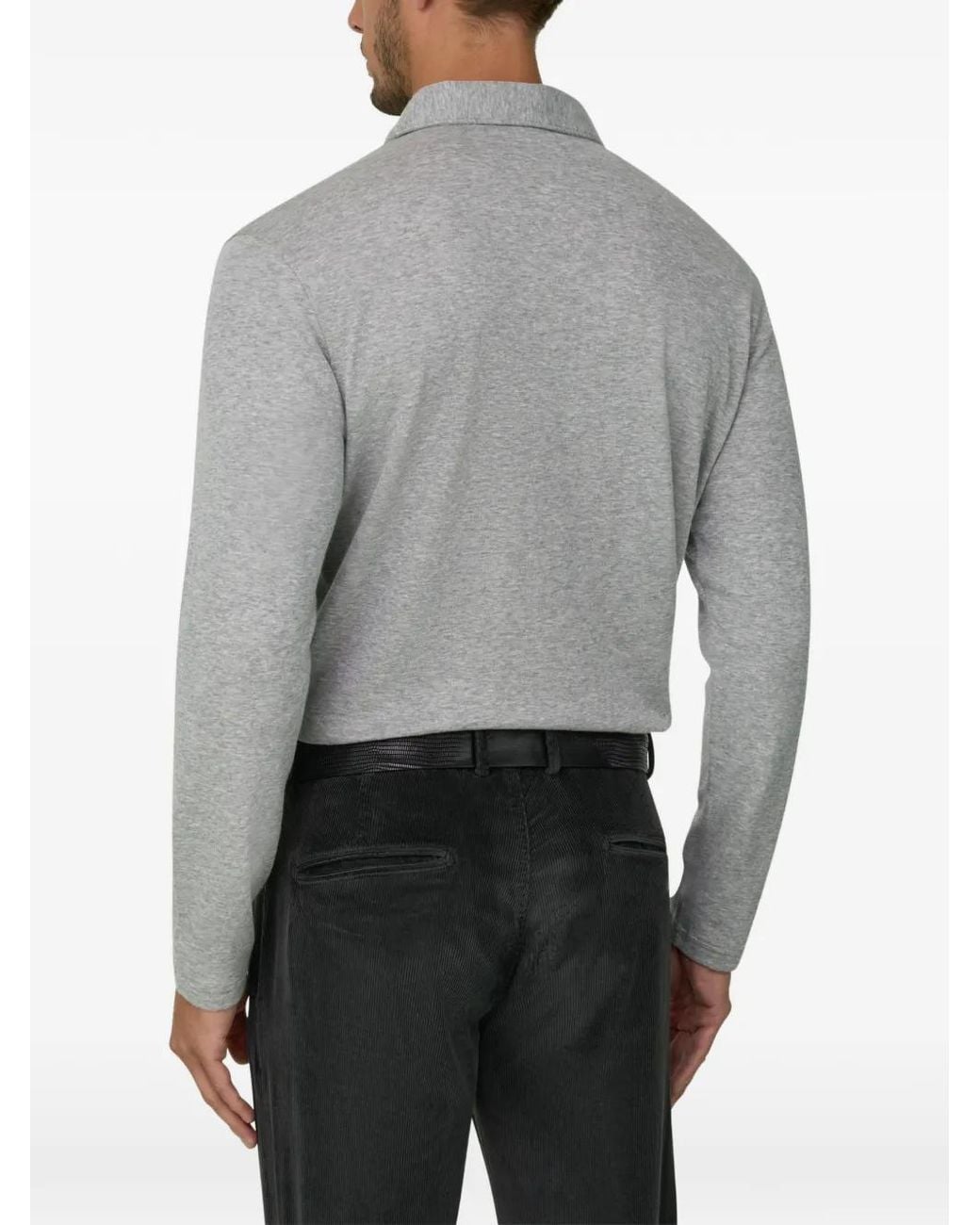 Boggi Gray Polo for men