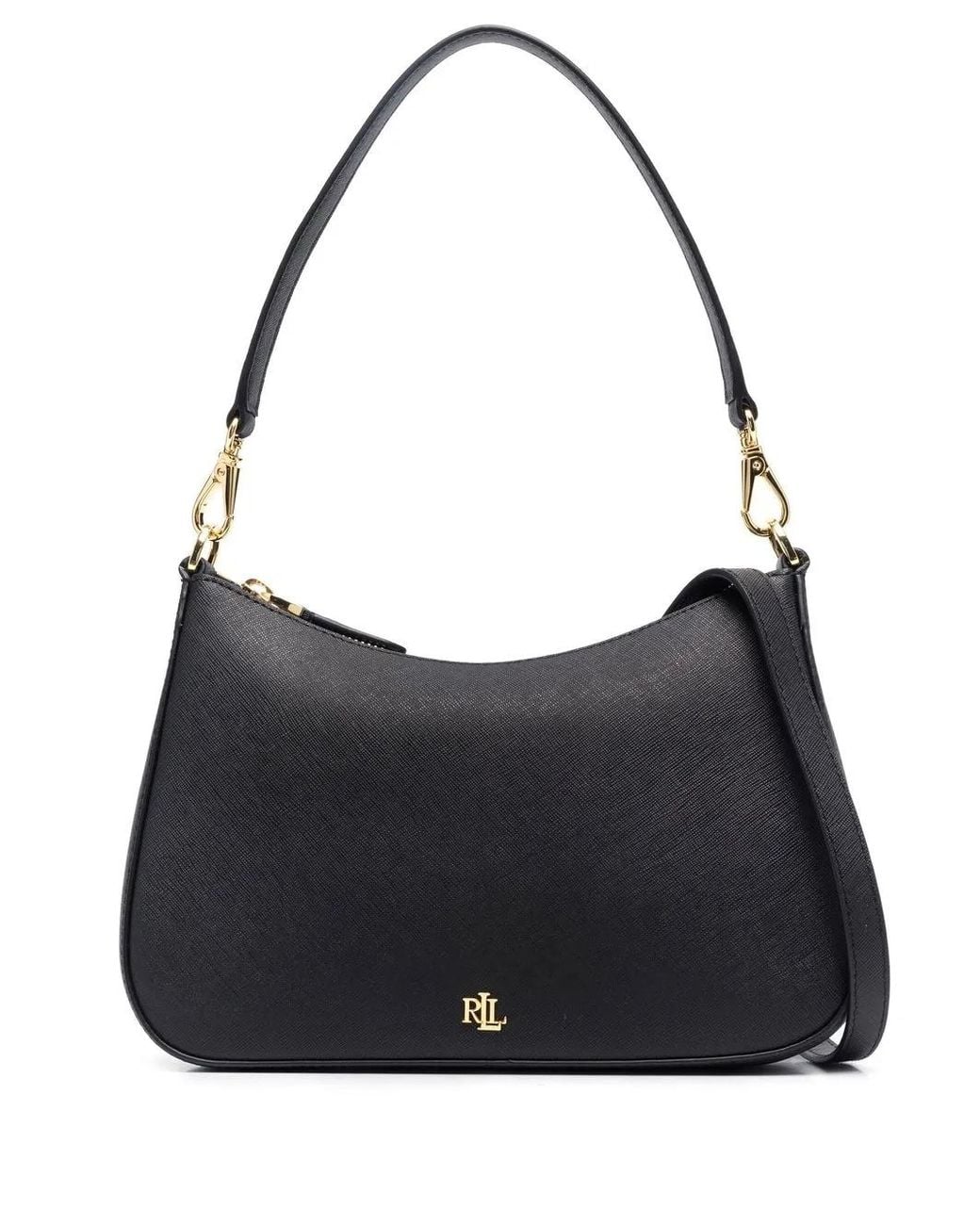 Ralph Lauren Black Medium Danni Shoulder Bag