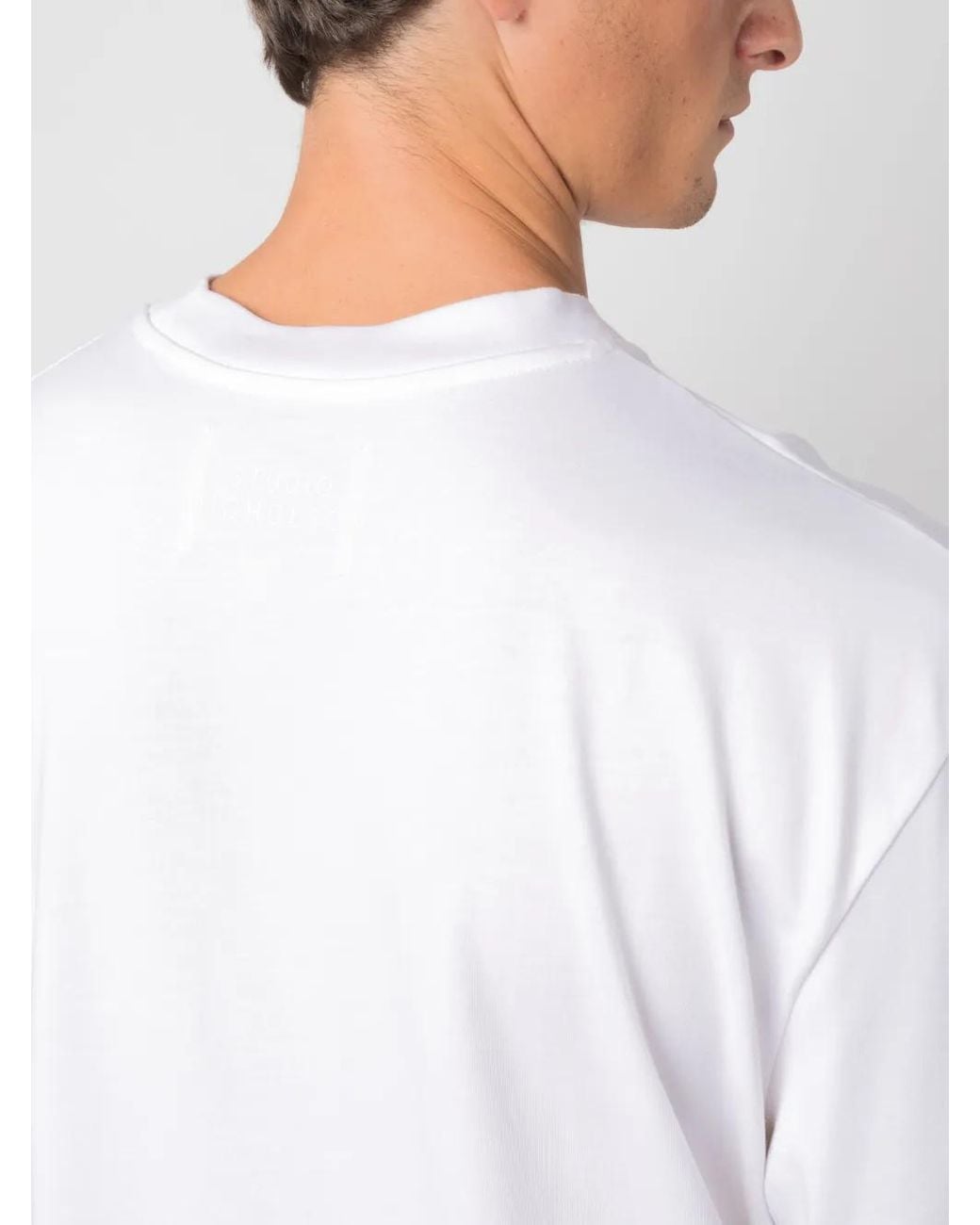 Studio Nicholson White Crew-Neck Cotton T-Shirt for men