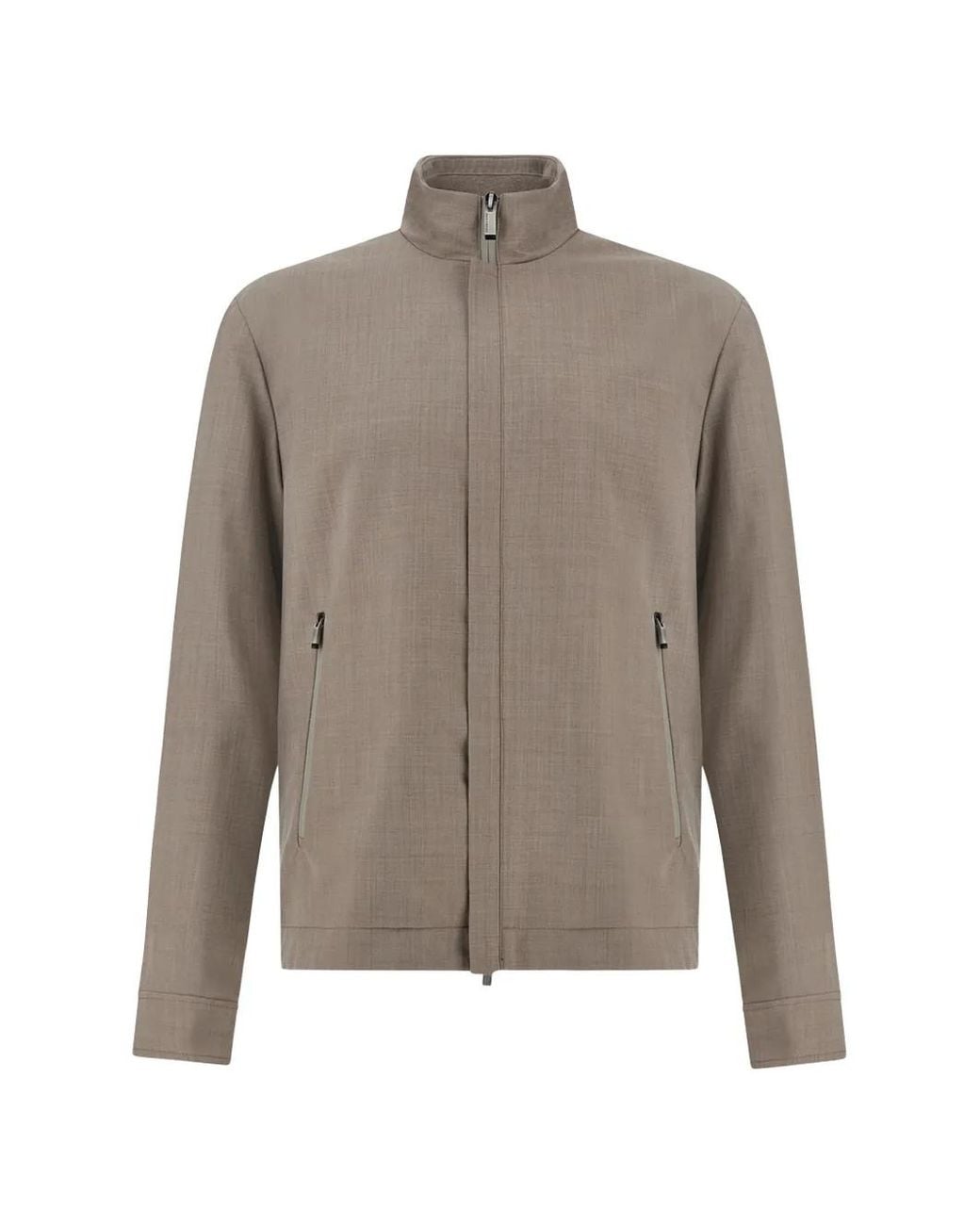 Paul & Shark Gray Zip Jacket for men