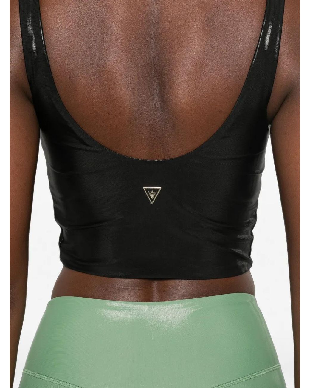 MACRON Black V-Neck Performance Top