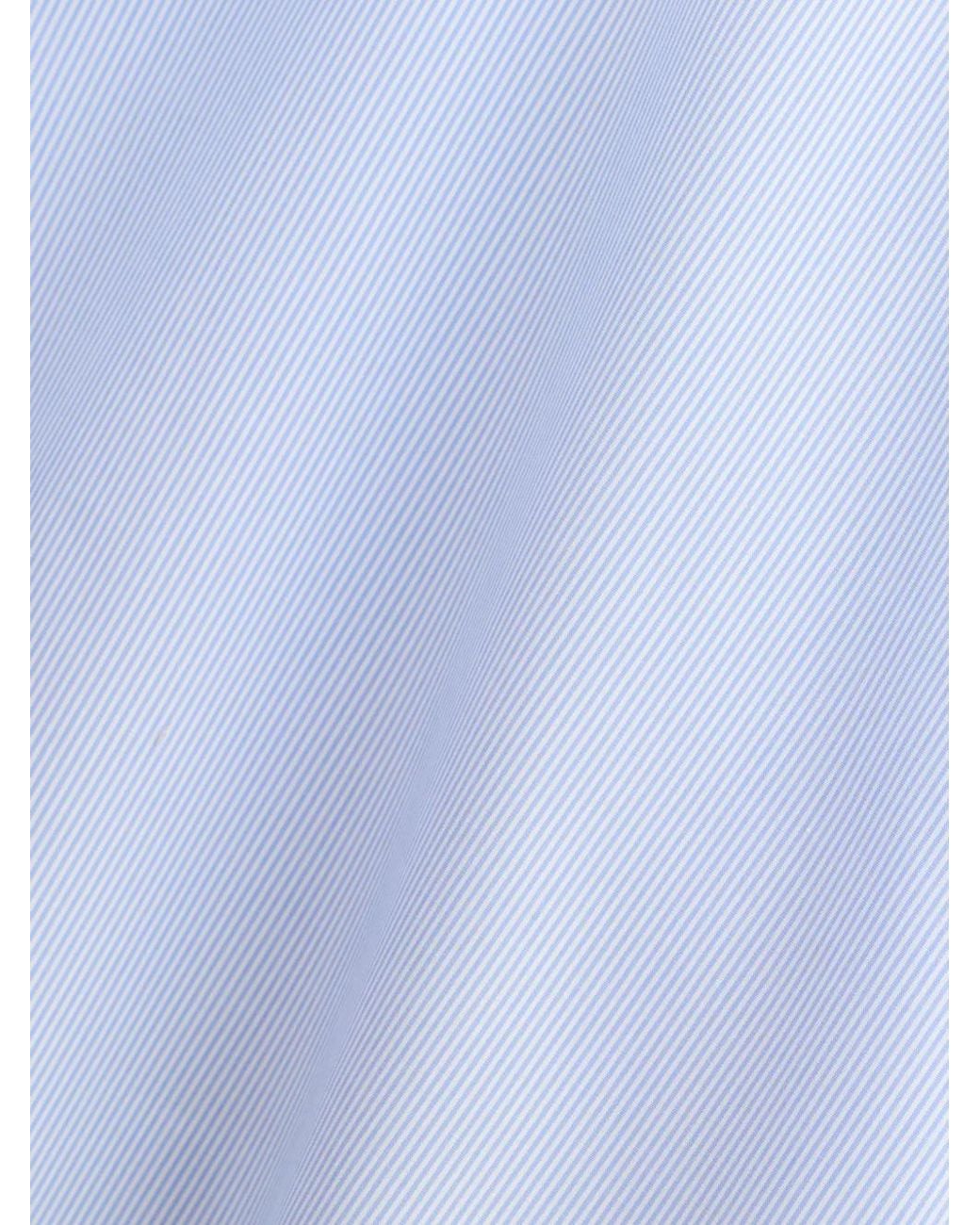 Boggi Blue Striped Non-Iron Cotton Slim Fit Shirt for men