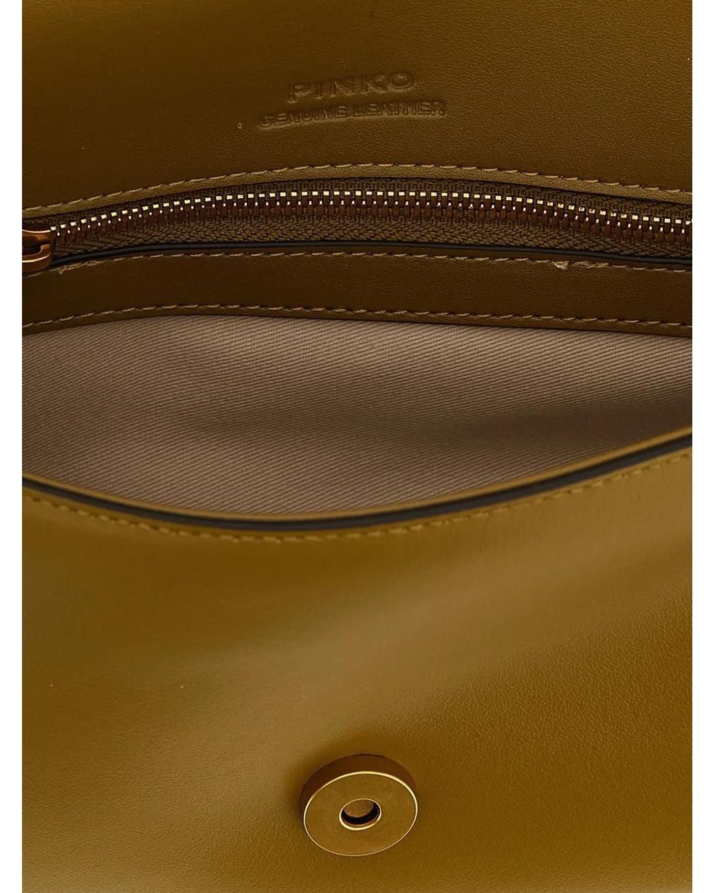 Pinko Metallic Mini Love One Classic Shoulder Bag