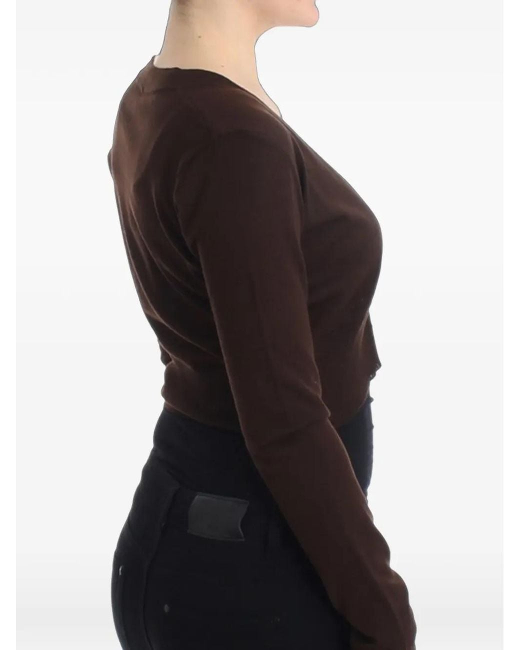 Roberto Cavalli Black Cropped Cardigan