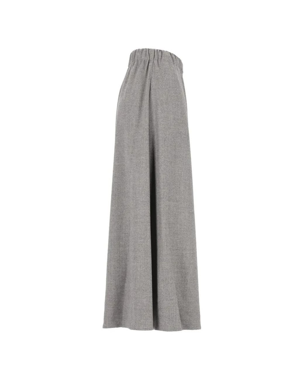 Dusan Gray Gaucho Flannel Trousers