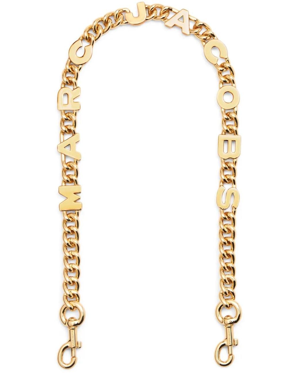 Marc Jacobs White The Logo Chain-Link Shoulder Strap
