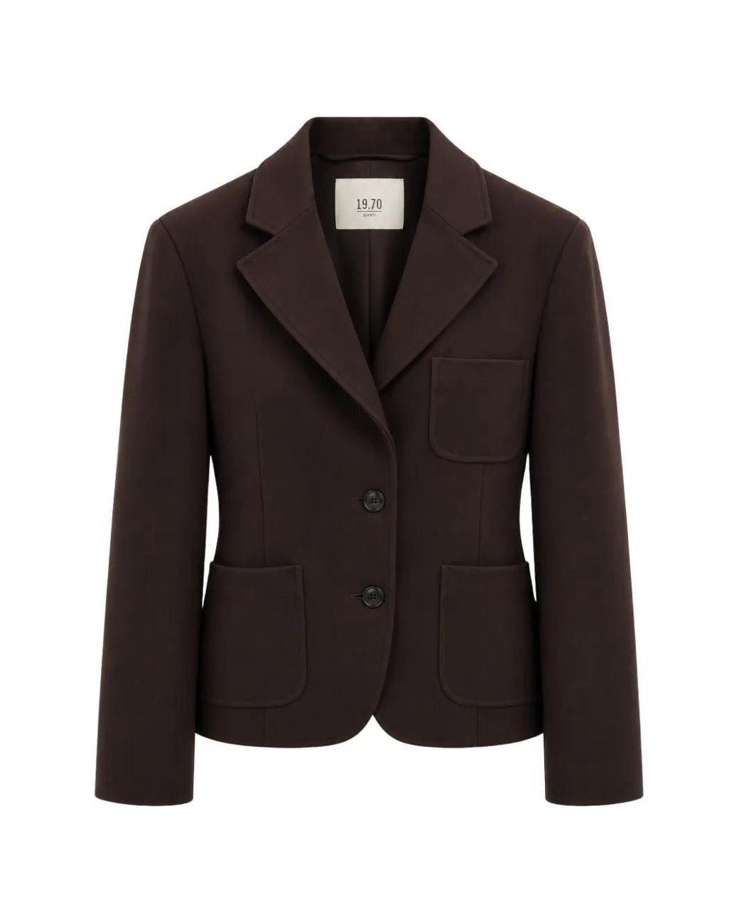 Seventy Black Single-Breasted Blazer