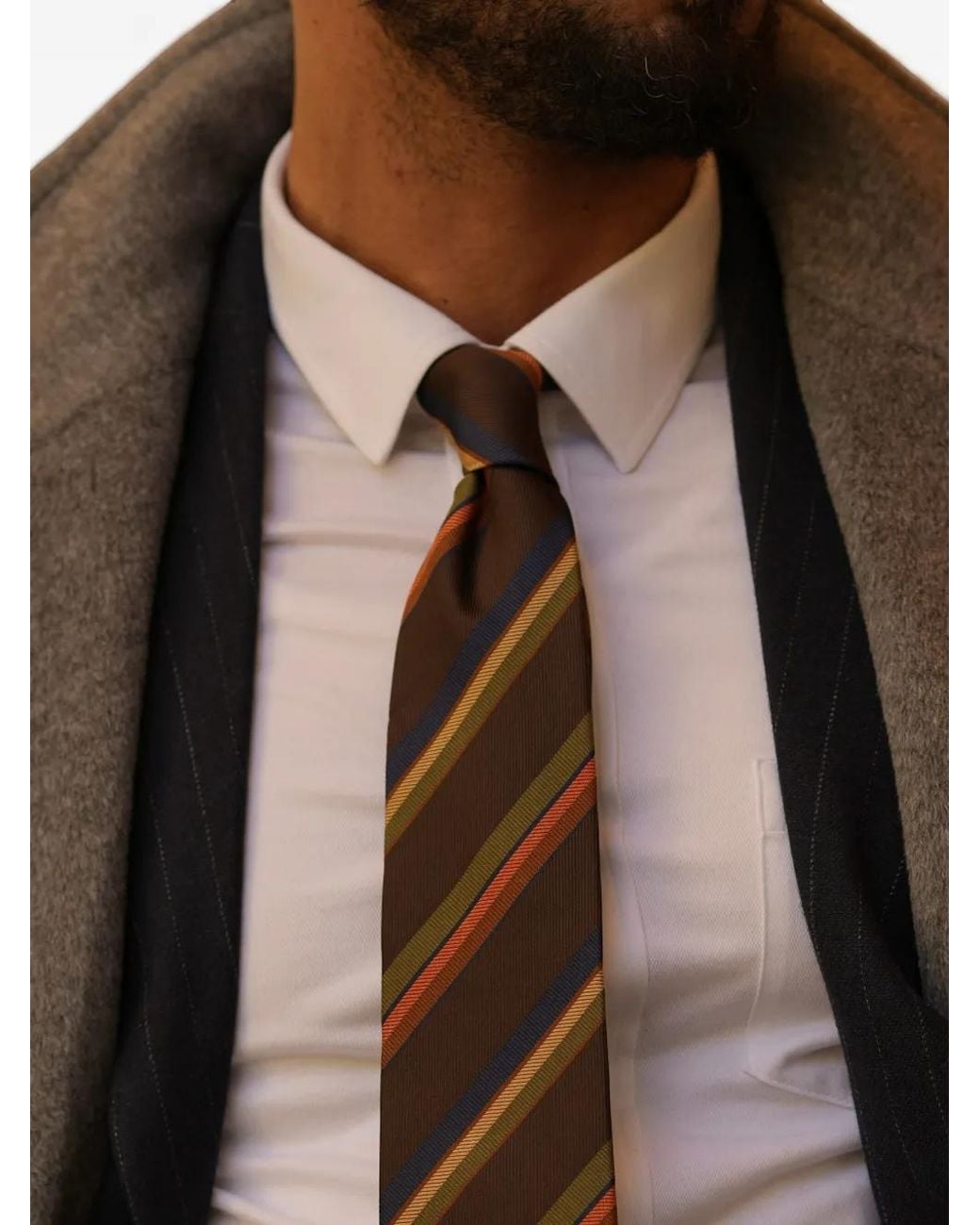 Elizabetta Black Battisti Silk Jacquard Tie for men