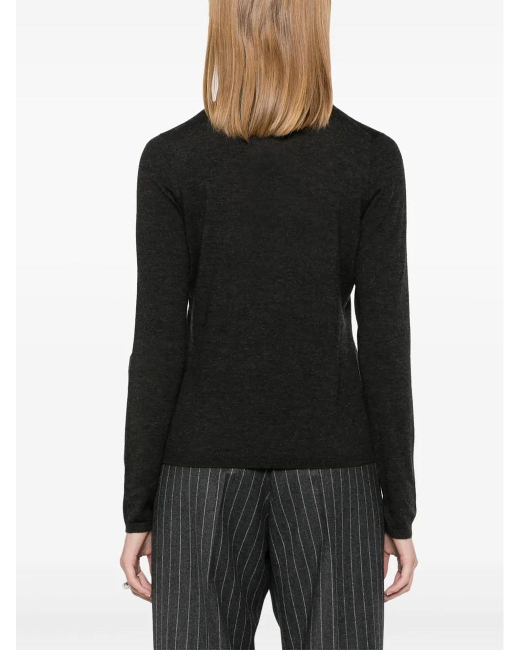 Max Mara Black Cashmere Turtleneck