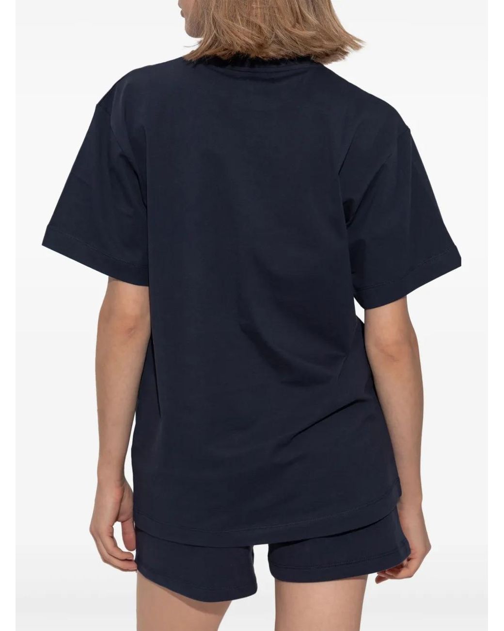 PANGAIA Blue Logo-Print T-Shirt
