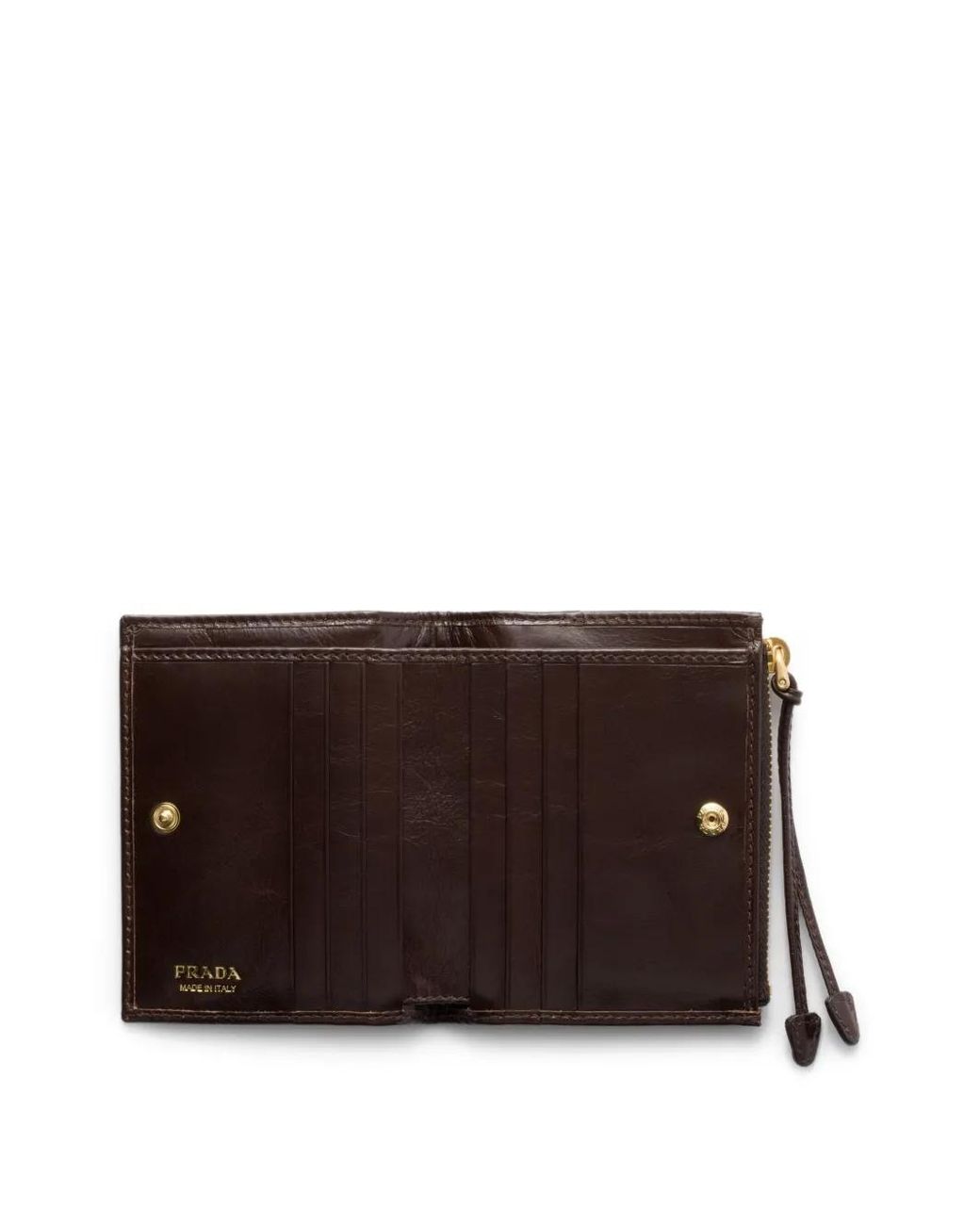 Prada Brown Small Leather Wallet