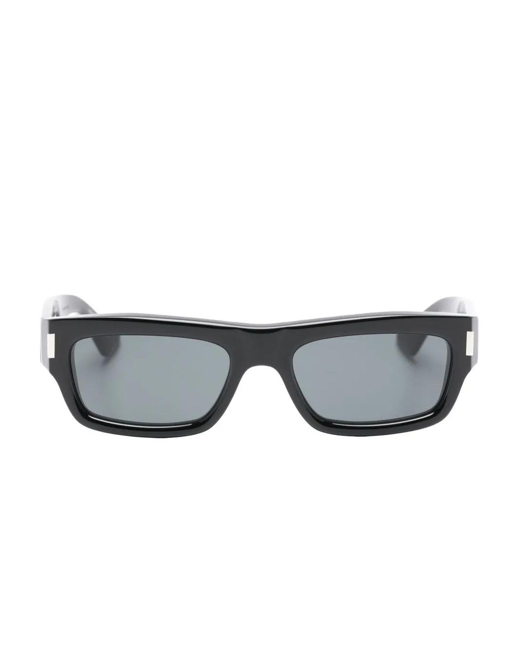 Saint Laurent Gray Rectangle-Frame Sunglasses