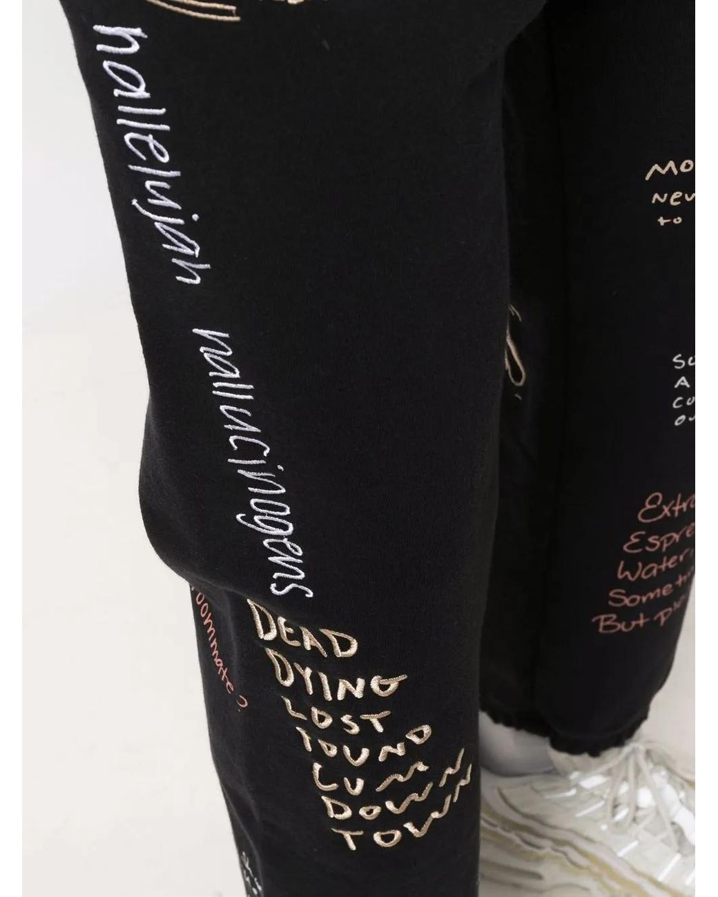 Pleasures Broek Met Print in het Black voor heren