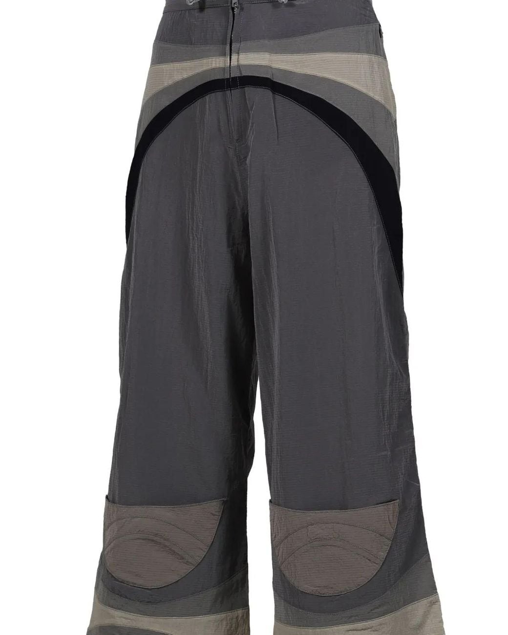 ERL Gray Panelled Drawstring Trousers for men
