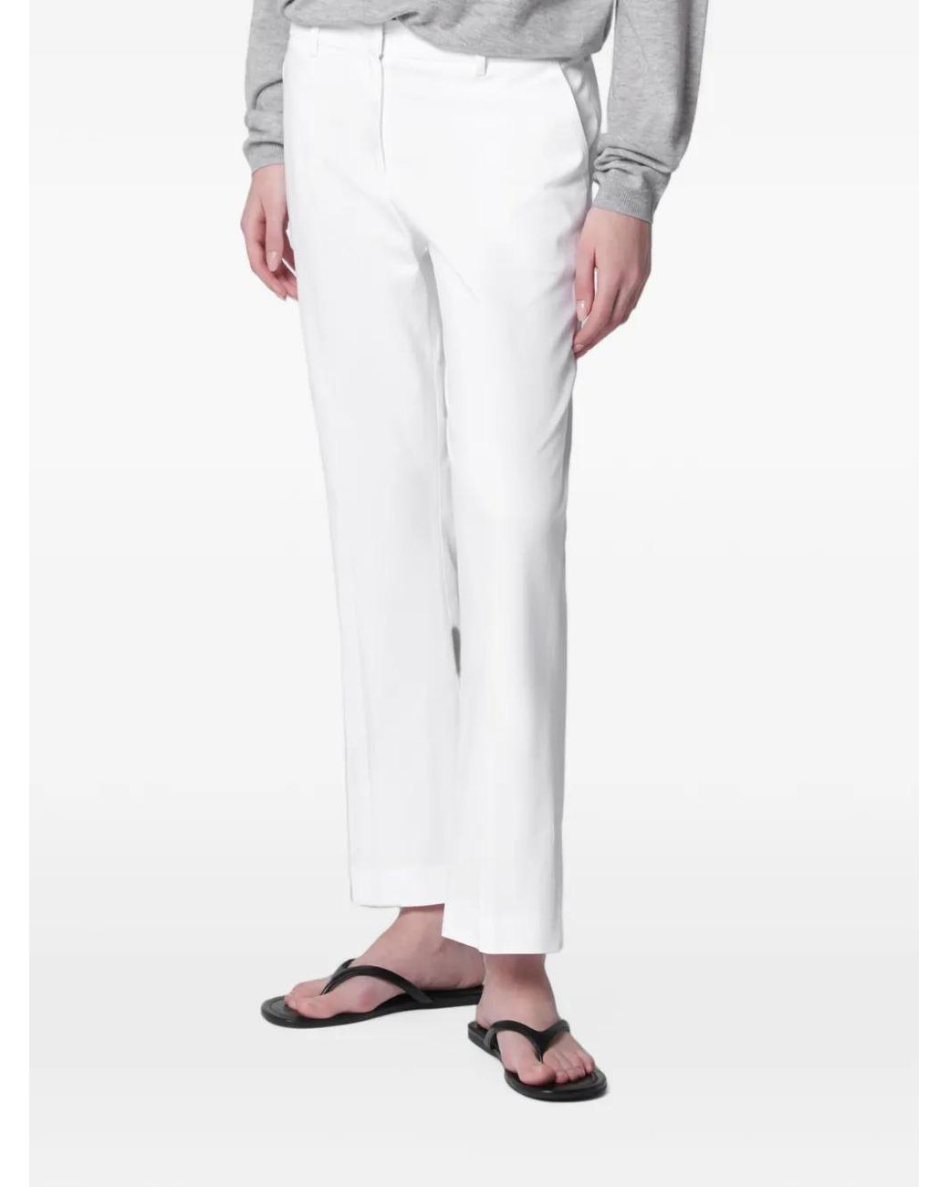 PT Torino Flared Broek in het White