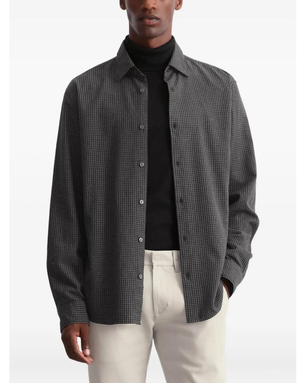 Marc O' Polo Gray Checked Button-Up Shirt for men