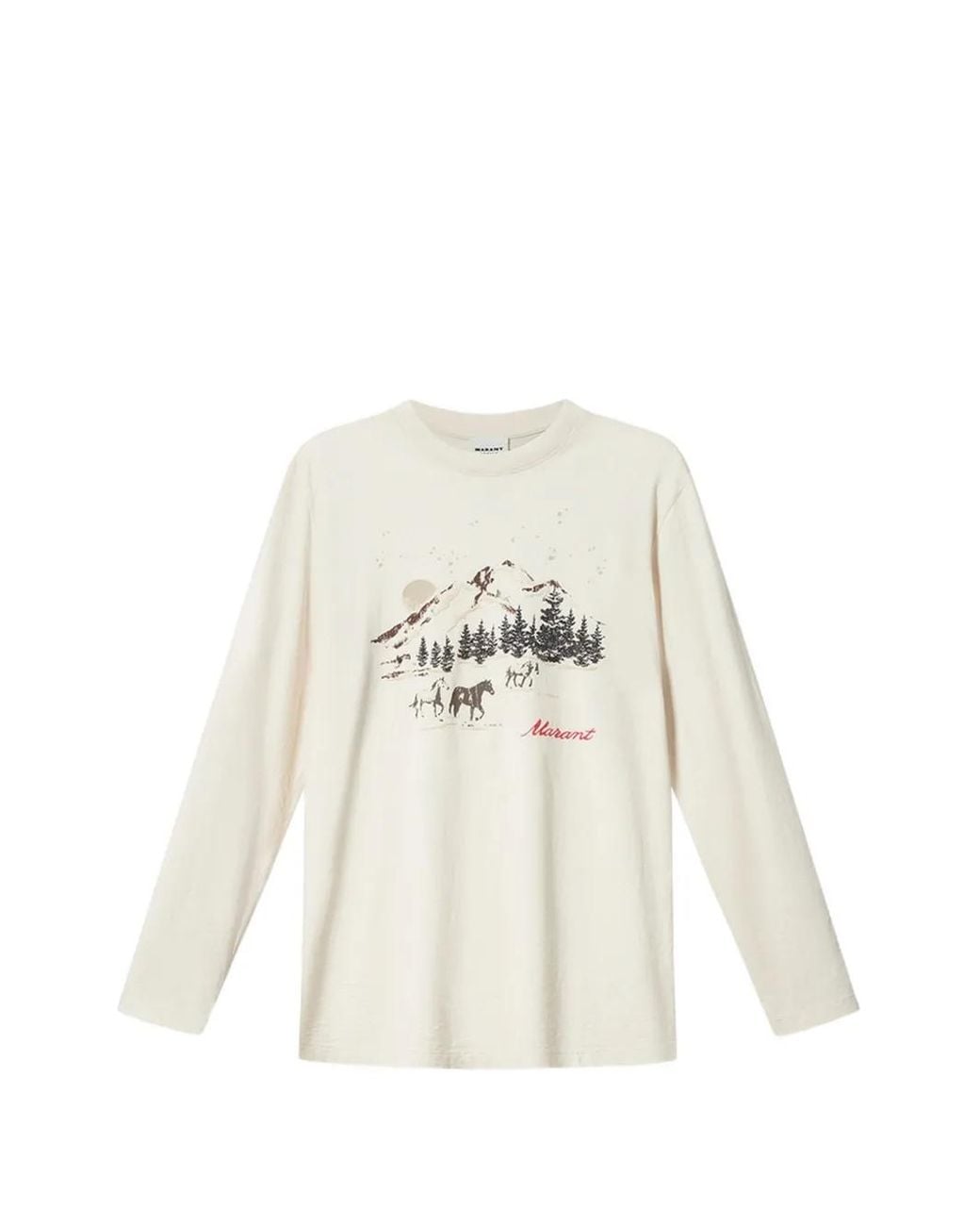 Isabel Marant White Martine Long-Sleeve T-Shirt