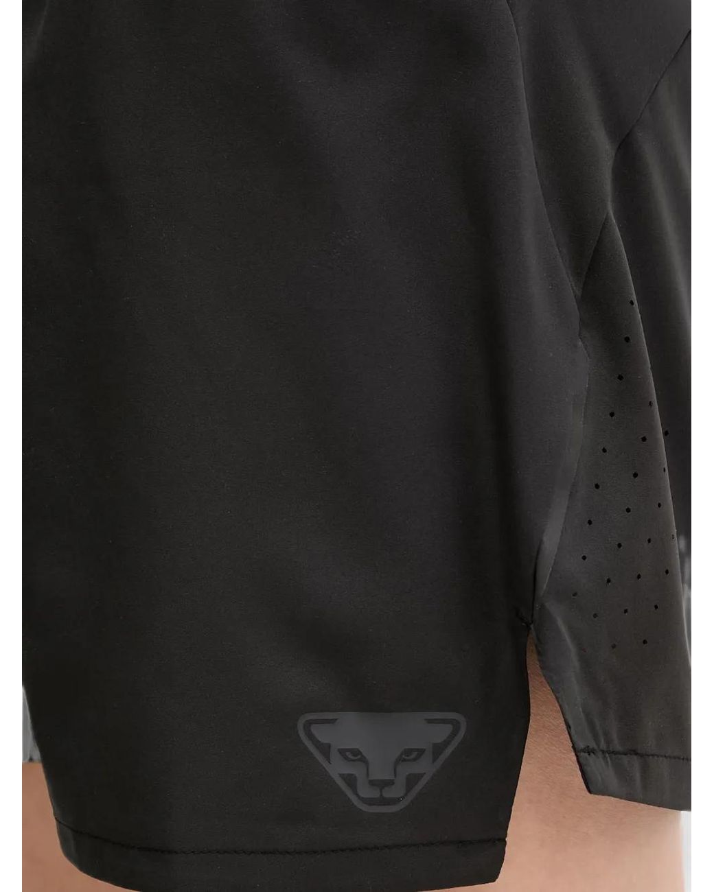 Dynafit Black Logo-Print Perforated Shorts