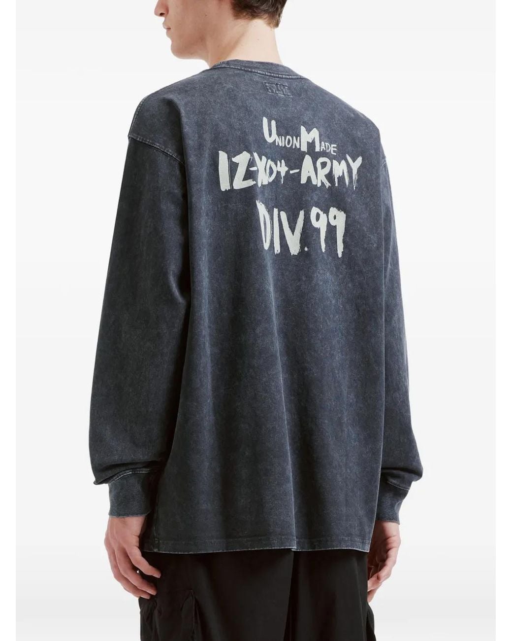 Izzue Blue Logo-Patch T-Shirt for men