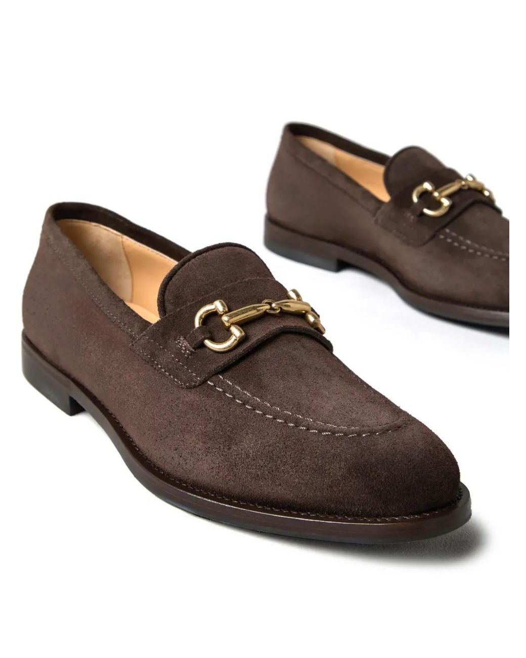 Brunello Cucinelli Brown Leather Loafers for men