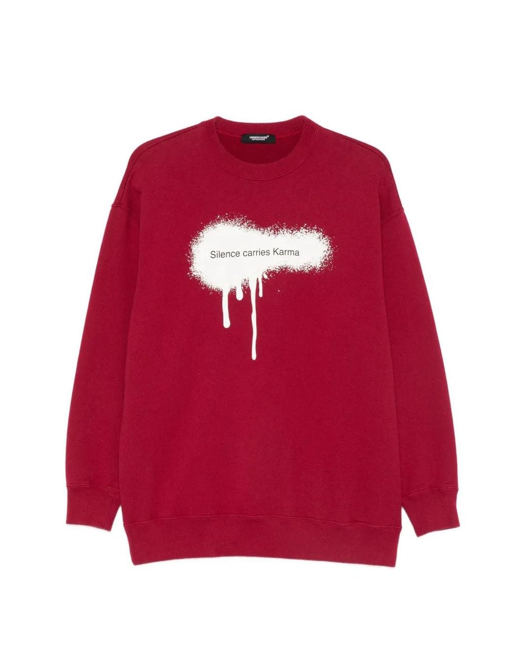 Undercover Red Graphic-Print Sweatshirt