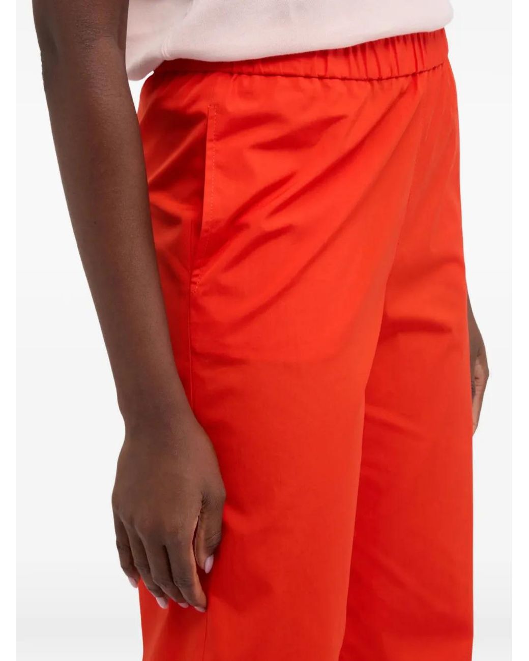 Pantalones Con Cinturilla Elástica Aspesi de color Red