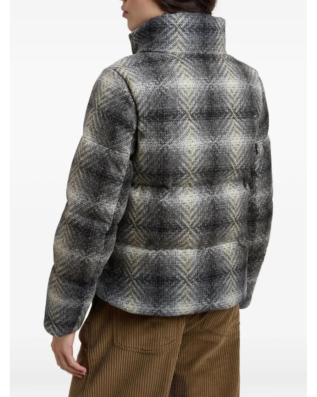 Woolrich Gray Check Virgin-Wool Jacket