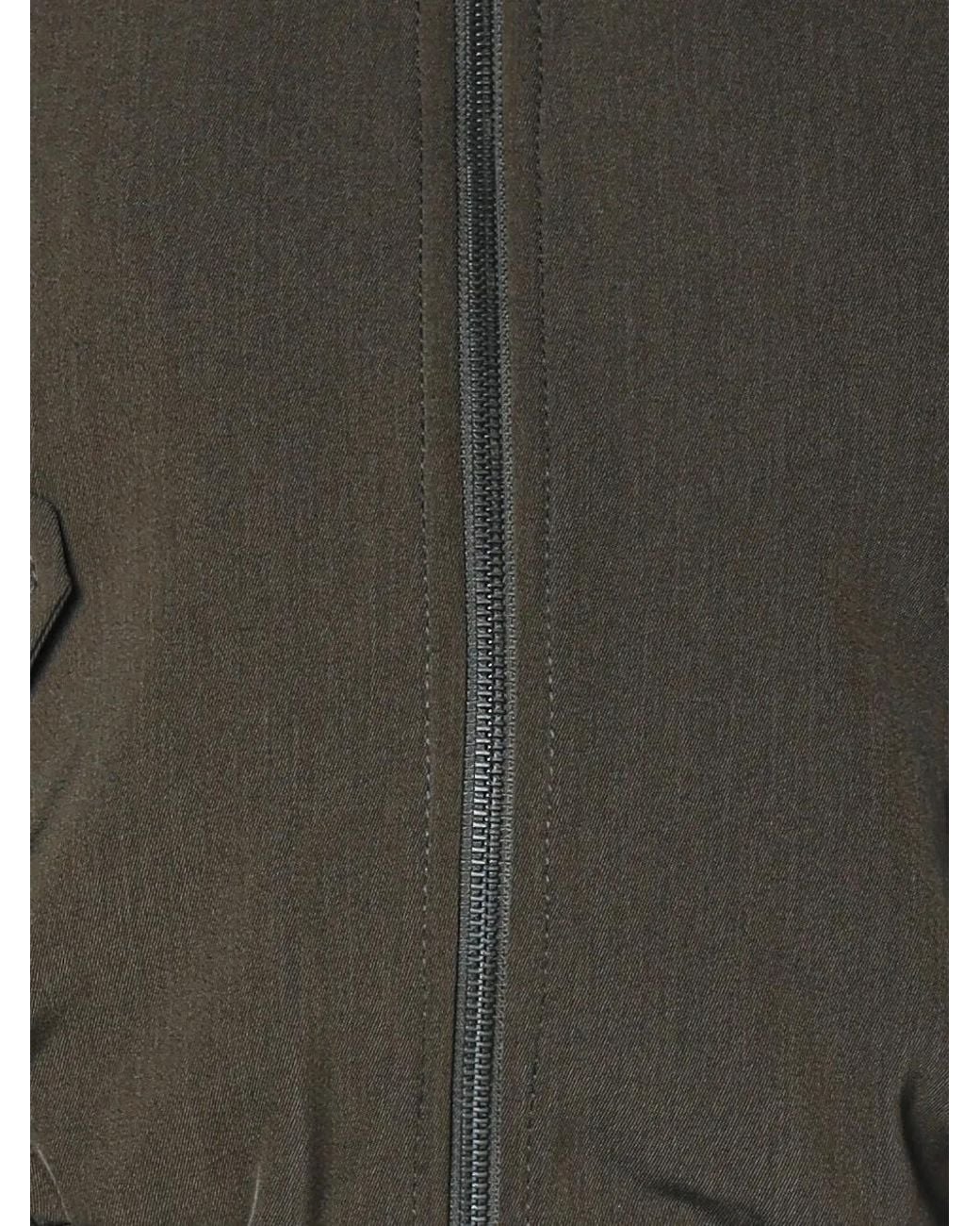 Drykorn Gray Marham Ribbed-Trim Bomber Jacket