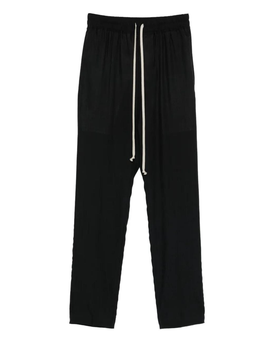 Pantalones Drawstring Slim Long Rick Owens de hombre de color Black