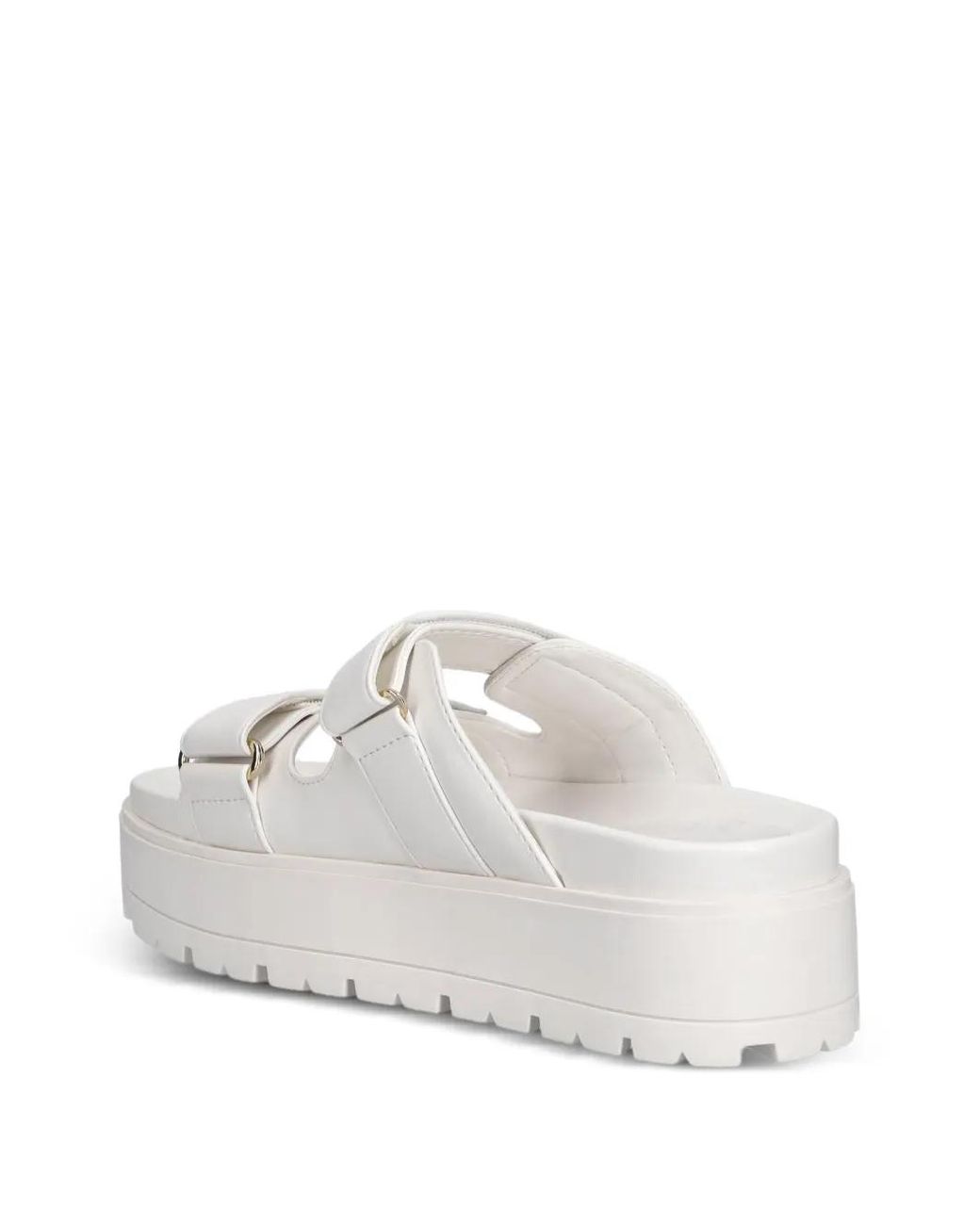 Guess White Faxon Logo Sandals