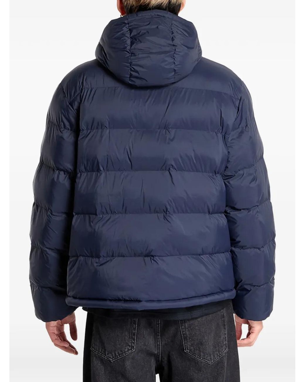 Calvin Klein Blue Monogram Puffer Jacket for men