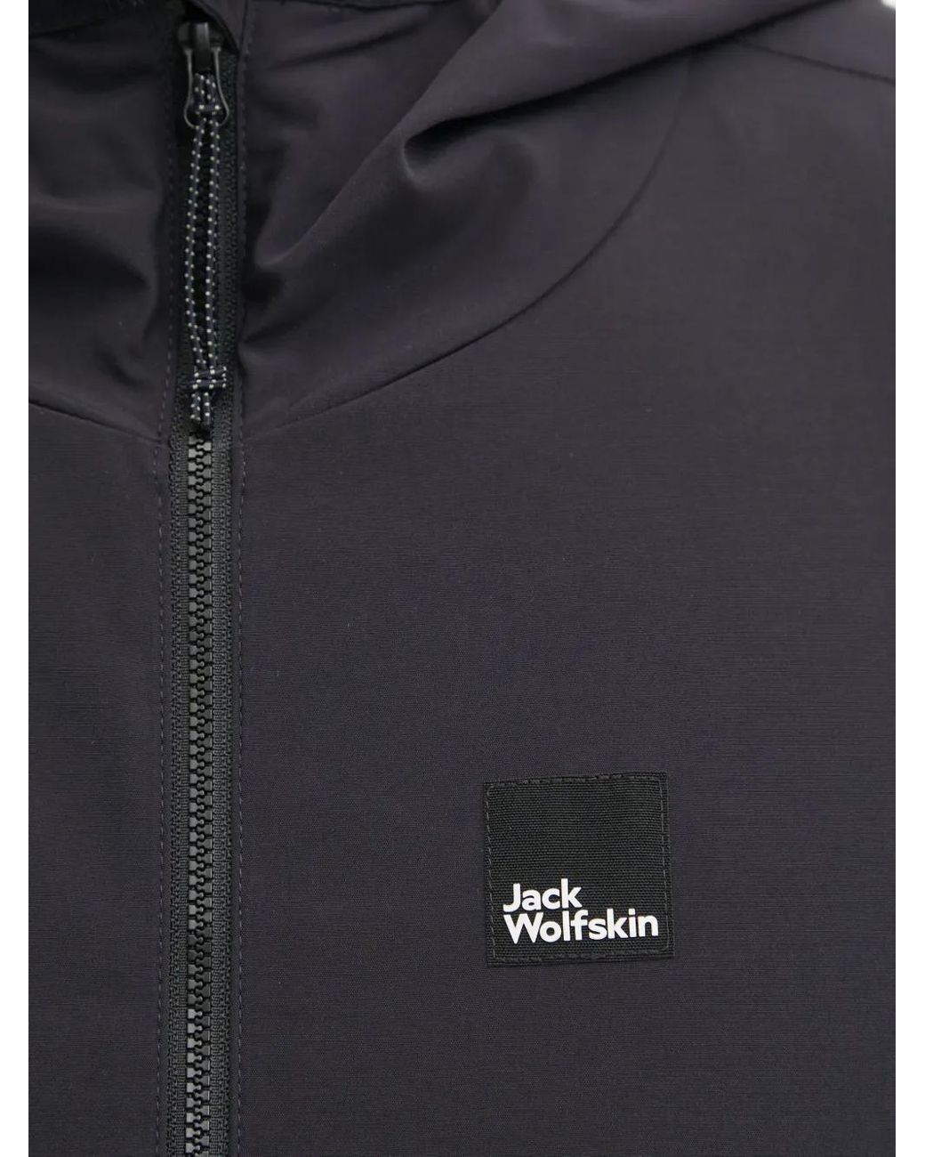 Jack Wolfskin Blue Terracade Hooded Zip-Fastening Jacket for men