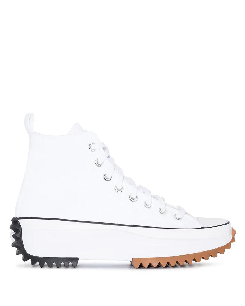 Converse White Run Star Hike Platform Canvas Sneakers