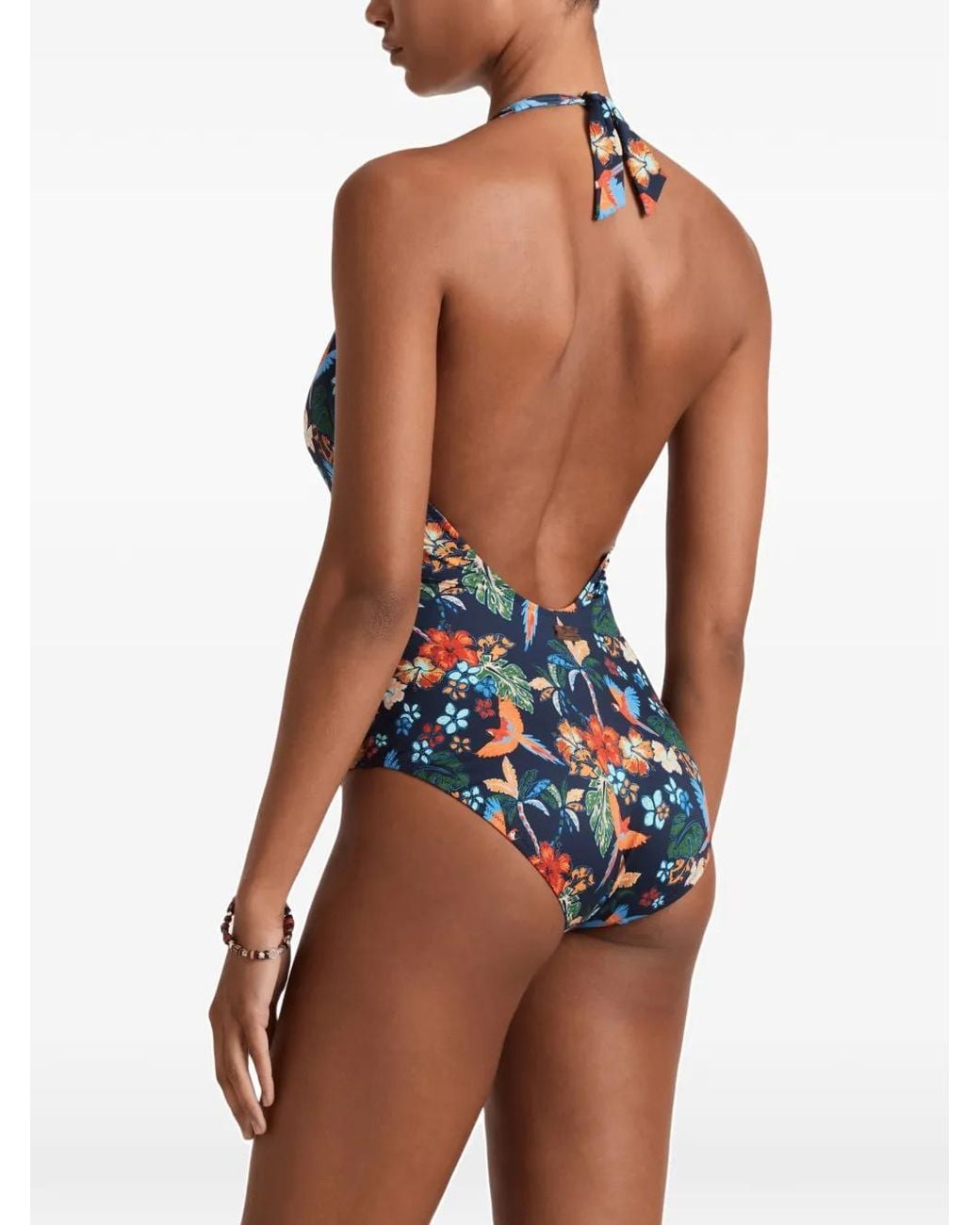 Vilebrequin Blue Salva Halterneck Swimsuit