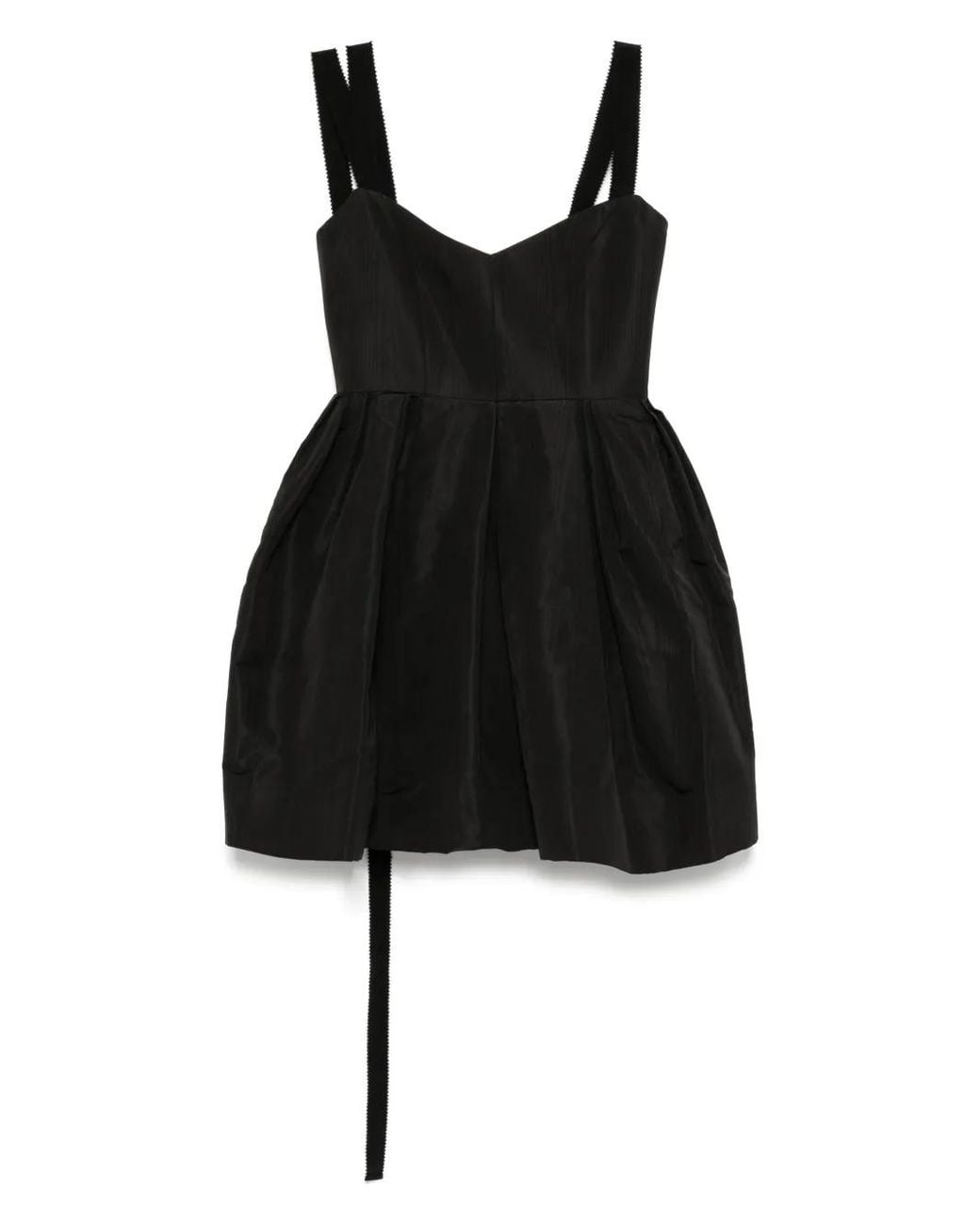 Dice Kayek Black Silk Dress