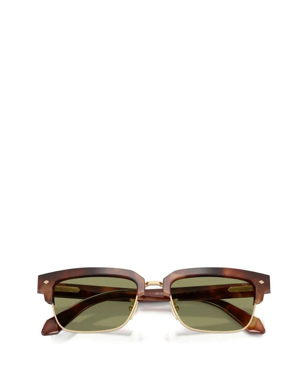 Giorgio Armani Green Rectangular-Frame Sunglasses for men