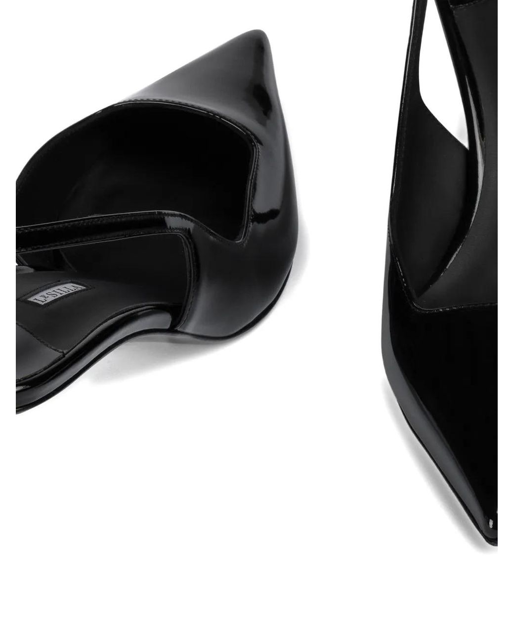 Le Silla Black 70Mm Amelia Slingback Patent-Leather Pumps